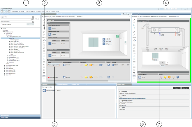 Room Application with Multiple Segments